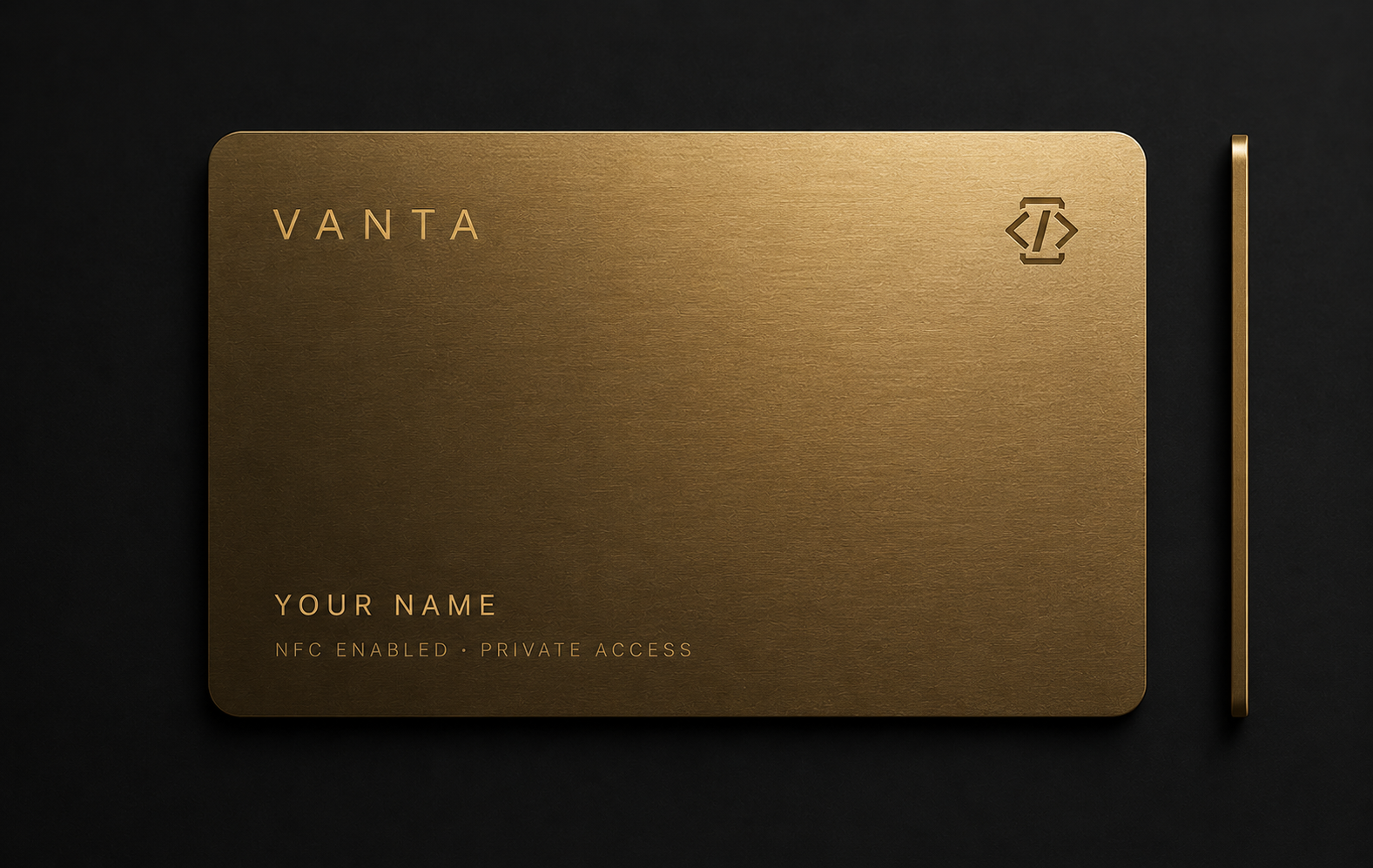 Vanta Gold card reference