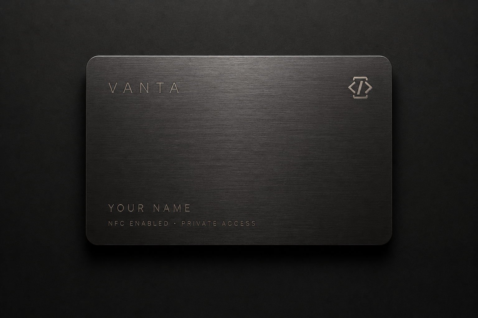 Vanta Graphite Steel card reference